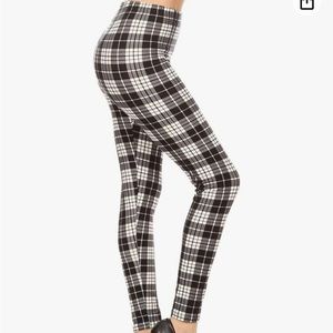 Black and White Plaid Pants